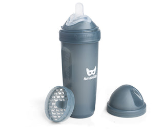 Dubbel Anti-kolik Nappflaska 340 ml Iron Blue